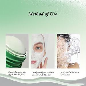 Masque solide au thé vert Masque nettoyant en profondeur Masque de boue hydratant Acné Hydratant Contrôle de l'huile hydratante - Product Image 4