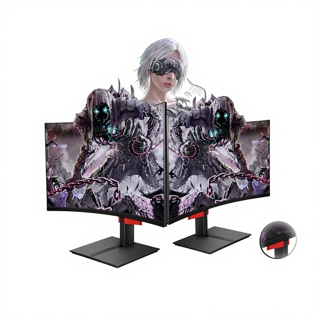 27FHD Frameless IPS Gaming Monitor 180Hz Refresh Rate 2560*1440 Resolution 2K 1ms Response Time 99% SRGB OEM ODM Gaming Factory