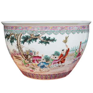 Vasi di piante Decorative per interni ed esterni in ceramica dipinti a mano antichi decorazioni per la casa di grandi dimensioni - Product Image 2