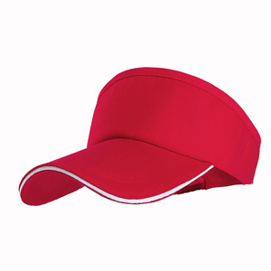 Summer Sun Visor Red Breathable Outdoor Sports Travel Cycling Cap With Embroidery Design For Women Men - Product Image 4
