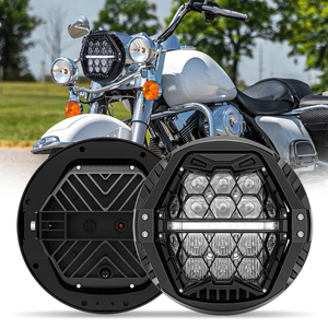 Phare de moto LED 7 pouces pour Touring Road King Ultra Classic Electra Street Glide Tri <span class=keywords><strong>Cvo</strong></span> Heritage Softail <span class=keywords><strong>Deluxe</strong></span> Fatboy - Product Image 3