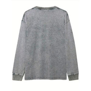 Custom Logo Streetwear Oversized Heavy Cotton <b>Men's</b> T-<b>Shirts</b> Graphic High Quality Print Heavyweight Acid Wash Vintage t <b>Shirt</b> - Product Image 2