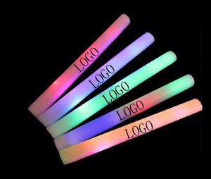 Venta al por Mayor de Barras de Espuma con Luz LED y Logotipo Personalizado, Varitas Luminosas para Fiestas, Conciertos, Navidad, Halloween, Cumpleaños - Product Image 1