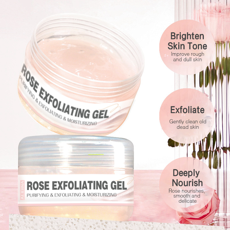 Gel exfoliant à la rose