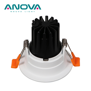 Aluminium-Beleuchtungs gehäuse Rundes <span class=keywords><strong>LED</strong></span>-Modul Scheinwerfer halter Loch 70mm <span class=keywords><strong>LED</strong></span>-Einbau-Downlight-Rahmen - Product Image 5