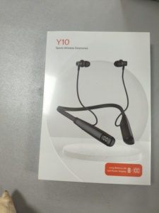 Auricolari Y10 con Fascia per il Collo, Wireless, Sportivi, Meno di 3 Ore di Autonomia, Cancellazione del Rumore, Display Digitale, Silicone Confortevole - Product Image 5