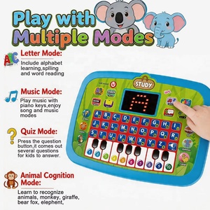 Tableta <span class=keywords><strong>de</strong></span> aprendizaje <span class=keywords><strong>de</strong></span> inglés <span class=keywords><strong>para</strong></span> niños <span class=keywords><strong>en</strong></span> edad preescolar, juguete con pantalla LED, máquina <span class=keywords><strong>de</strong></span> aprendizaje tipo iPad, tableta interactiva multifunción, juguete educativo. - Product Image 3
