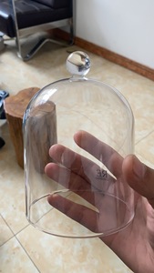 Стеклянный купол, стеклянная колокол, колокольчик, купол, стеклянный дисплей, крышка для десертных продуктов, свечей - Product Image 2