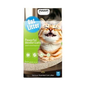 Bolsa de arena para gatos OEM/ODM personalizada 5L 10L libre de polvo fuerte aglomeración impresión rota fácil de limpiar - Product Image 3