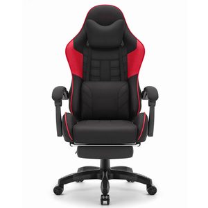 <span class=keywords><strong>Fauteuil</strong></span> de bureau <span class=keywords><strong>gamer</strong></span> professionnel de qualité supérieure, élégant, avec coutures soignées, rouge et noir, rembourré, pour adultes, capacité 150 kg - Product Image 1