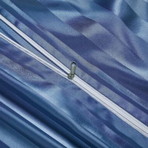 Nuova biancheria da letto in lino a righe lenzuolo <span class=keywords><strong>140x200</strong></span> piumini e copripiumini in seta - Product Image 5