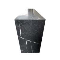 YJ Espagnol racine noir et blanc surface en pierre naturelle intérieur meubles creux meubles en marbre naturel