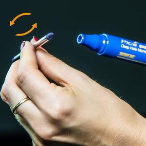 Marcador Permanente Rojo Pica Big Ink Smart Use XL 2-4mm para Productos de Papel - Product Image 6