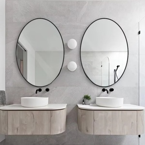 Specchio Decorativo Ovale dal Design Moderno e Minimalista, Elegante per Camera da Letto, Soggiorno, Ingresso, Corridoio, Arredamento Casa, Vendita all'Ingrosso - Product Image 2