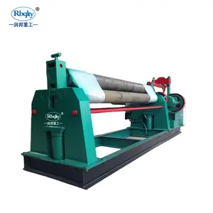 Plate Bending Machine 6000Mm Steel Plate 3 Roller Sheet Metal Rolling Machine With Cone Roll