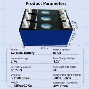 XIHO CATL 3.7V 93Ah SVOLT 90Ah 100Ah Rechargeable Lithium Ion NMC <b>Battery</b> Prismatic <b>Cell</b> for Imiev - Product Image 2