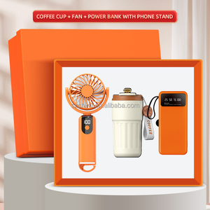 Ensemble Cadeau d'Été ZMHQ : Ventilateur Portable + Thermos Intelligent + Batterie Externe - Articles Cadeaux Hydratants et Rafraîchissants - Souvenirs - Ensemble Cadeau d'Entreprise 2027 - Product Image 6