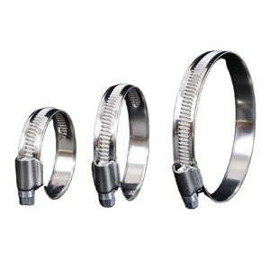 Abrazadera de manguera de ancho de banda de acero inoxidable automotriz ajustable personalizada de 9mm tipo alemán 201 y 304 <span class=keywords><strong>Claps</strong></span> - Product Image 1