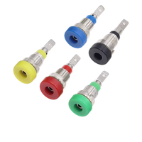 Prise banane 2 mm 4 mm, trou de test de panneau en cuivre pur, prise femelle, bornier isolé M4 * 28, ouverture du borne 8