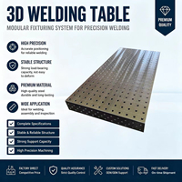 Table de soudage flexible 3D D28 avec composants de positionnement, ensemble de plateformes de soudage modulaires nitrurées