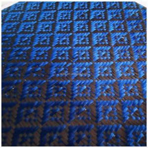 3K 240G avion graphique bleu-noir fibre de carbone kevlar tissus mélangés pour la conversion automobile articles de sport - Product Image 6