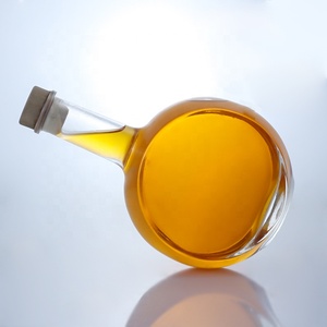 Botella de licor de vidrio transparente con forma de campana, 500ml, 700ml, 750ml, para Tequila, Ginebra, <span class=keywords><strong>ron</strong></span>, vodka con corcho - Product Image 6