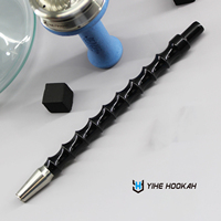 Offre Spéciale de narguilé Shisha de style moderne avec logo personnalisé narguilé Chicha en verre par gravité avec pompon narguilé Shisha en vrac en acier inoxydable