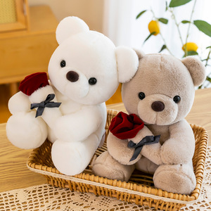 Ours en peluche personnalisé en coton PP doux avec logo, animal en peluche, cadeau promotionnel, certifié EN71 CE, usine OEM - Product Image 6