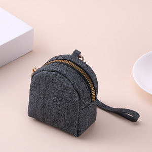 Borsa Portamonete Mini in Denim in Offerta, Pochette Portatile con Ciondolo Portachiavi - Product Image 5