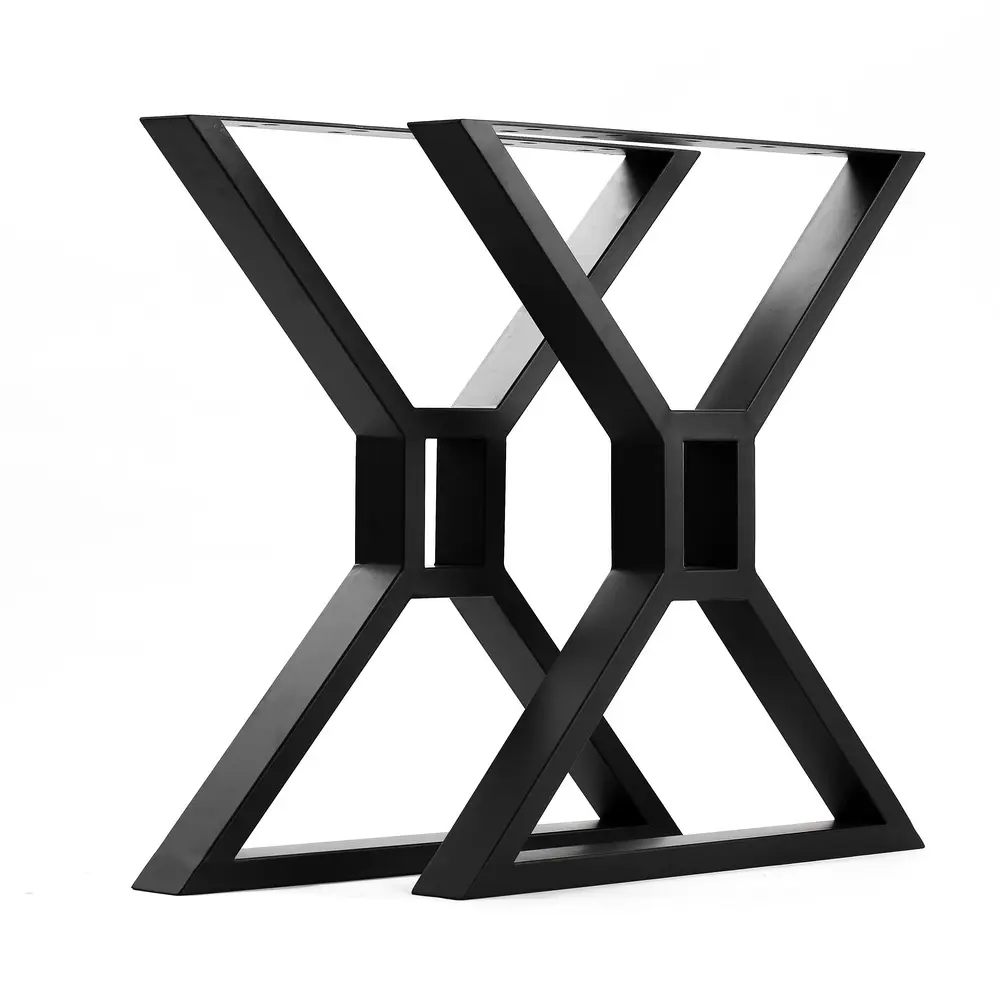 Gambe del tavolo di saldatura in acciaio al carbonio in metallo personalizzato gambe in metallo per mobili da ufficio