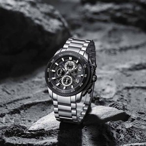 NAVIFORCE 8047S 새로운 디자인 중국 멘스 쿼츠 시계 저가 스틸 스트랩 물 저항 크로노 미터 모든 유형 비즈니스 손 시계 - Product Image 2
