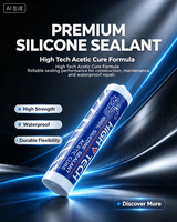 Scellant en silicone Sparko High Tech 100%, scellant pour verre à base d'acétate anti-fongique pour vitres
