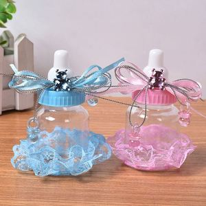 Mini biberon en plastique <span class=keywords><strong>Dragées</strong></span> Conteneur Baby Shower Boîte à bonbons Anniversaire Baptême Party Favor Décor pour Nouveau-né Bébé Garçon Fille - Product Image 5