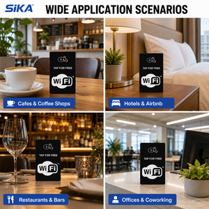 บัตรพีวีซี NFC กันน้ำ SIKA แบบไร้สัมผัส โปรแกรมได้ พร้อมคิวอาร์โค้ด สำหรับการชำระเงินในโรงแรม บัตรสมาชิก ไวไฟ 13.56MHz - Product Image 6