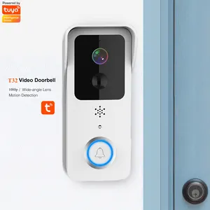 Kamera interkom Audio pintar untuk rumah, bel pintu Video kamera interkom Audio Cerdas HD 2.4 P nirkabel Wifi Tuya 5G Dual Band 1080 Ghz 5Ghz untuk rumah