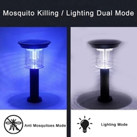 Piège à moustiques électronique à LED, zapper solaire, lumière UV, étanche, portable, lampe tueuse d'extérieur