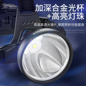 Lampe frontale Shenhuo HL95 à lumière jaune, rechargeable, LED, haute luminosité, pour usage extérieur - Product Image 4