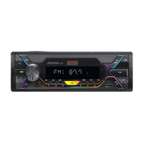 Reproductor MP3 para Auto con 6 Canales RCA 7388, Teclado RGB + Pantalla LCD con Retroiluminación Blanca, Doble USB, FM, BT, TF, Audio para Auto