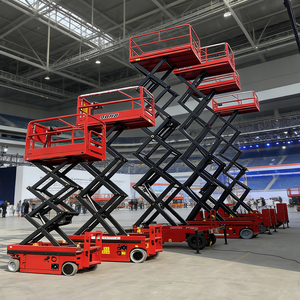 Platform Kerja Udara Bergerak JTGZ Electric 4-14m, Tipe Gunting, Crawler, Self-propelled, Bahan Stainless Steel - Product Image 5
