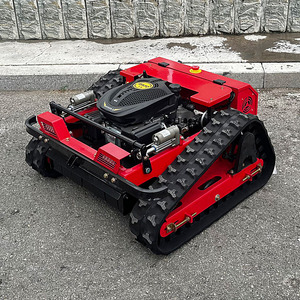 ロボット芝刈り機自走式庭ゼロ回転リモコン芝刈り機ゴム製トラック付き - Product Image 5