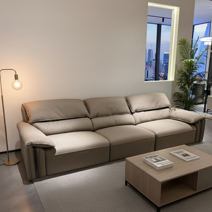 Prix de gros - <span class=keywords><strong>Canapé</strong></span> de salon de luxe trois <span class=keywords><strong>places</strong></span> en cuir, modèle S02, marque YISI, avec oreilles d'éléphant - Product Image 1