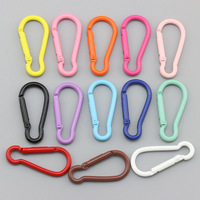 Boucles en aluminium coloré avec peinture cuite et peintes par pulvérisation, pour la randonnée, les sacs, la sécurité, le bricolage