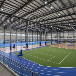 Complexe sportif intérieur polyvalent en acier, grande portée, arène commerciale, directement de l'usine, sélection de matériaux de haute qualité - Product Image 4