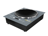Cuisinière électrique infrarouge portable concave avec plaque en verre céramique incurvée, commande tactile, brûleur unique pour la cuisine à domicile