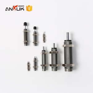 Ammortizzatori pneumatici regolabili alloggiamento in acciaio inox 40mm alesaggio corsa 125mm per il confezionamento e la lavorazione del legno - Product Image 1