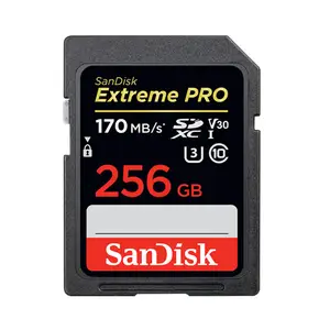 100% Original Sandisk Sd การ์ดหน่วยความจำ256Gb Extreme Pro SDSDXXY V30 U3 Class10 170เมตร/วินาทีสำหรับกล้อง