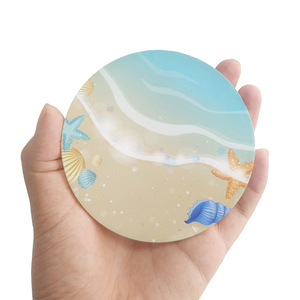 Custom Printed Round PVC Silicone Coaster Rubber Drink Mat Non Slip Heat Resistant Cup Pad for Coffee Tea Beer <b>Table</b> Protection - Product Image 5