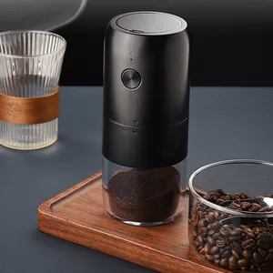 Molinillo de café eléctrico automático, ajustable, para alimentos en polvo, Abs