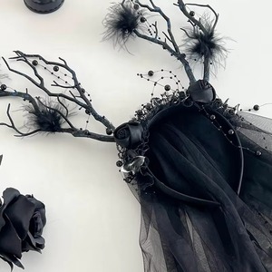 Diadema de rama de árbol de Halloween 2025 para niñas, diadema de tul divertida y espeluznante a la moda para mujeres, accesorios para el cabello en stock - Product Image 1