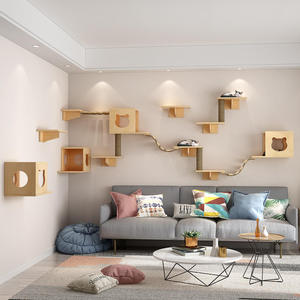 <span class=keywords><strong>Cat</strong></span> Wall Scratcher Factory Benutzer definierte <span class=keywords><strong>DIY</strong></span> Indoor Kitty Betten und Sitz stangen Stabiles Schlafen Spielen Massivholz <span class=keywords><strong>Cat</strong></span> Wandre gale - Product Image 5